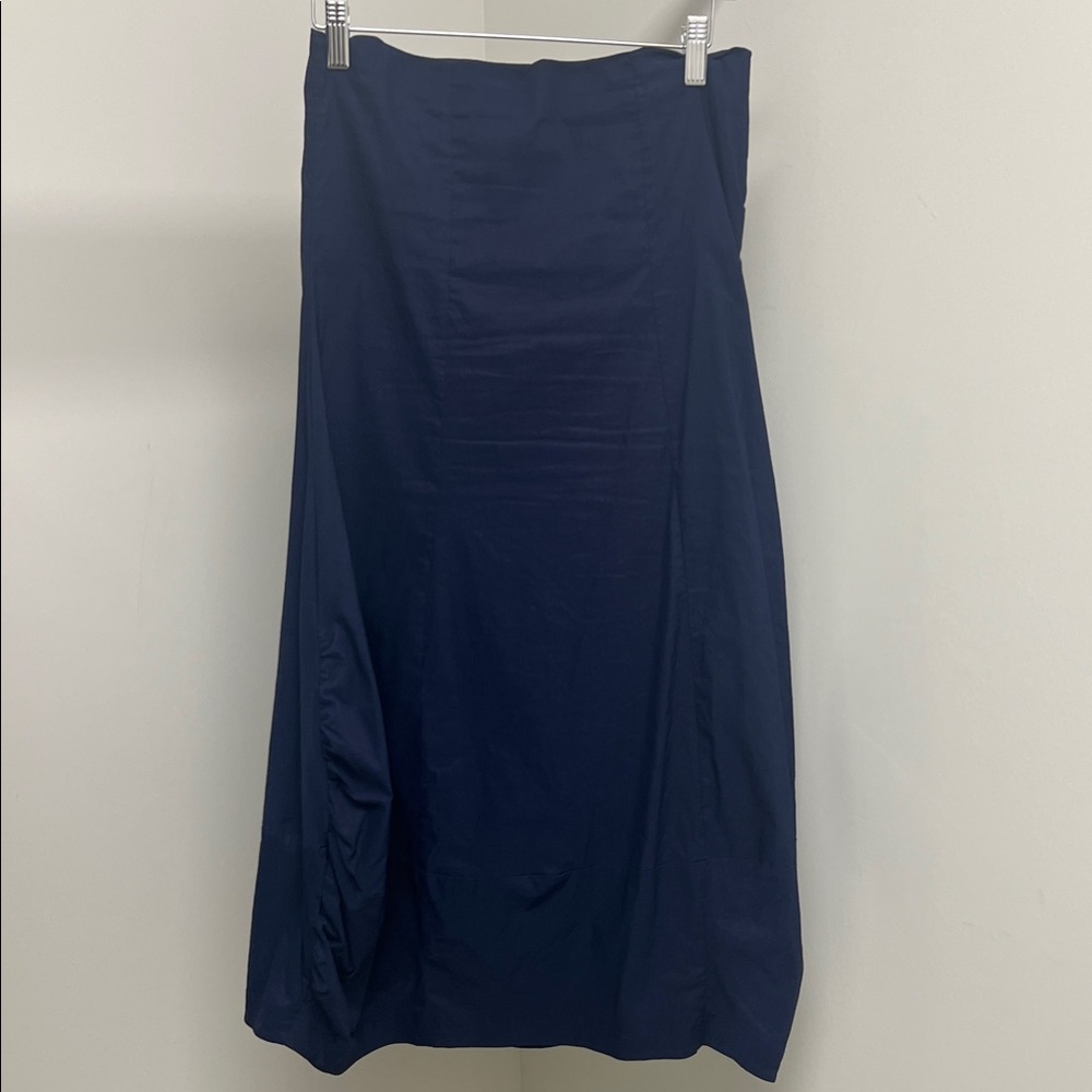 Rundholz Navy Blue Strapless Mini Dress